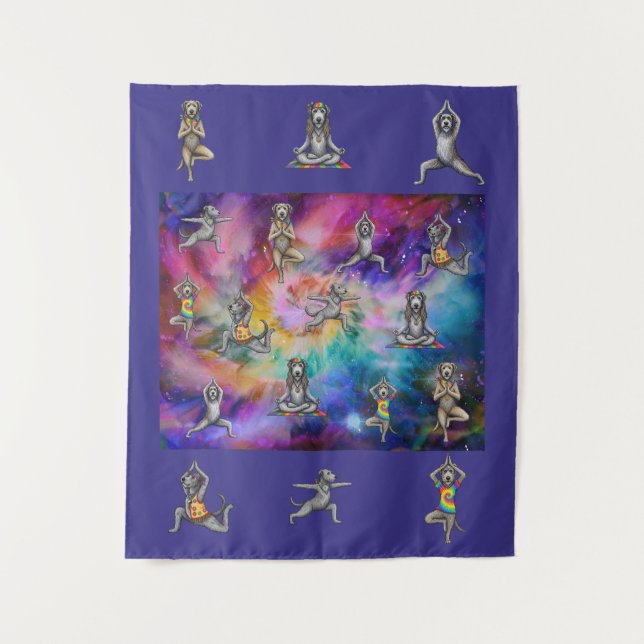 Tapete De Parede Tie Dye Irish Wolfhound (Frente)