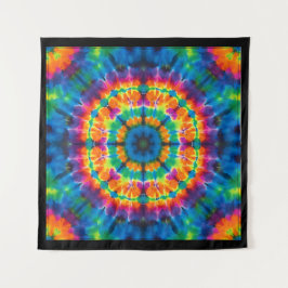 Tapete De Parede Tie-dyed, vibrant colored, tapestry