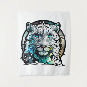 Tapete De Parede Tiger Animal Portrait Vidro Armazenado