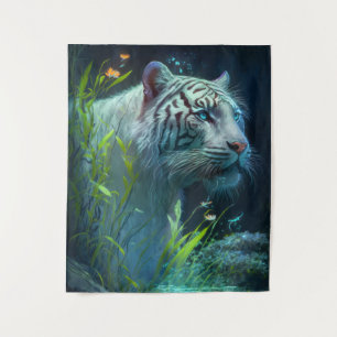Tapete De Parede Tiger Animal Retrato Pintando Vida Selvagem ao ar