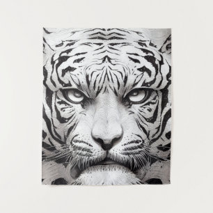 Tapete De Parede Tiger Animal Wild Nature Illustration Line Epic