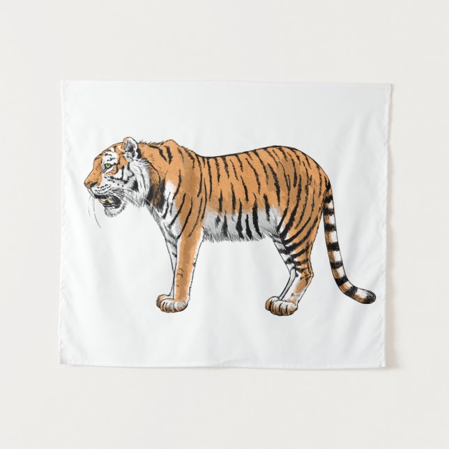 Tapete De Parede Tigre (Frente (Horizontal))