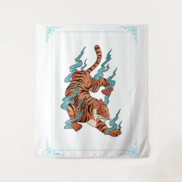 Tapete De Parede Tigre Japenês