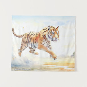 Tapete De Parede Tigre na Ação 3