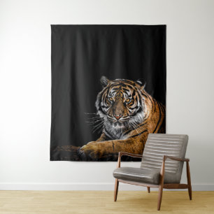 Tapete De Parede Tigre Selvagem Selvagem Selvagem
