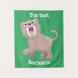 Tapete De Parede Tigre Smilodon de Tigre de Saber