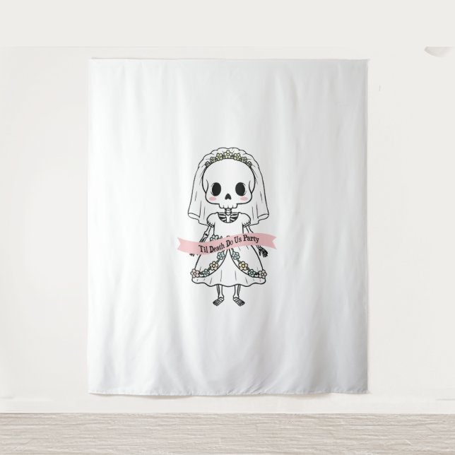 Tapete De Parede Til Death Do U Party Halloween (Frente)