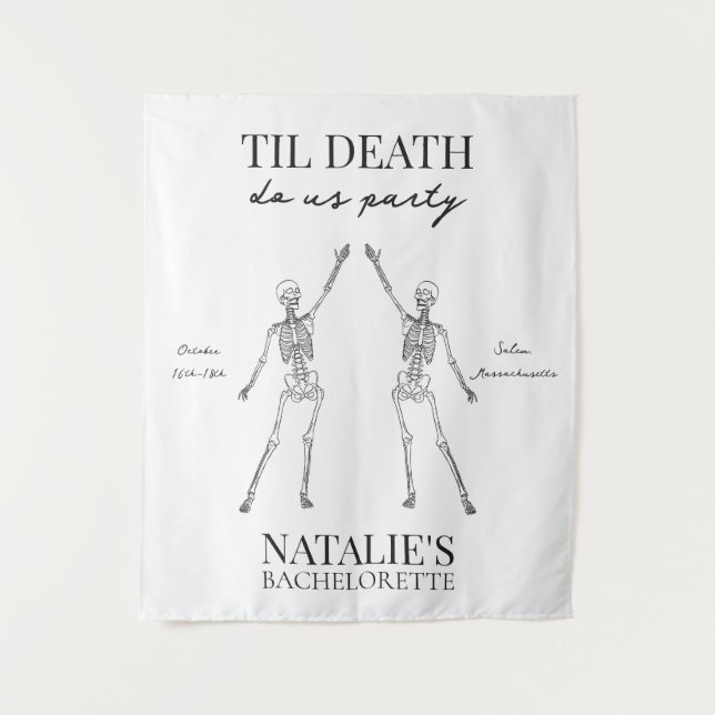 Tapete De Parede Til Death Do Us Party Bachelorette Tapestry (Frente)