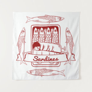 Tapete De Parede Tin de sardinha