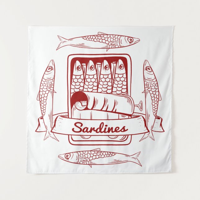 Tapete De Parede Tin de sardinha (Frente)