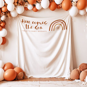 Tapete De Parede TINLEY Boho Terracotta Rainbow Aqui Vem o Filho