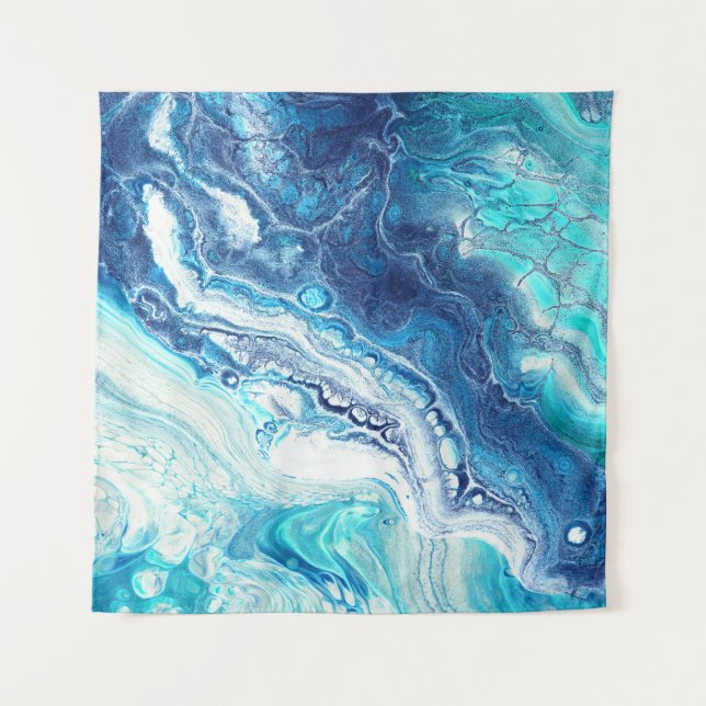 Tapete De Parede Tinta acrílica, tons de abstrato (Frente)