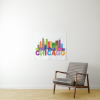 Tipografia da skyline da cidade de Chicago