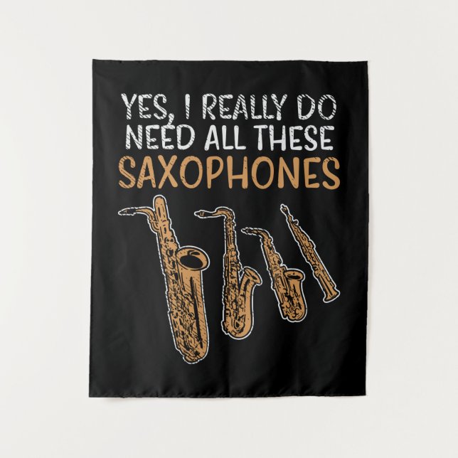 Tapete De Parede Tipos saxofone (Frente)