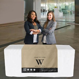 Tapete De Parede Toalha de mesa com código QR e logotipo simples pa