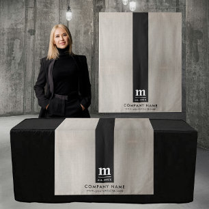 Tapete De Parede Toalhete de Mesa Banner Logotipo Empresarial Linho