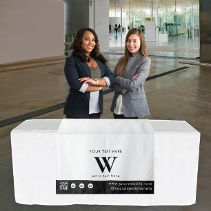 Tapete De Parede Toalhete de Mesa com Código QR e Logotipo de Loja
