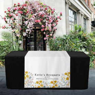 Tapete De Parede Toalhete de Mesa com Logotipo de Texto Floral para