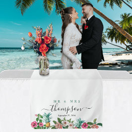 Tapete De Parede Toalhete de Mesa de Casamento Personalizado Flores