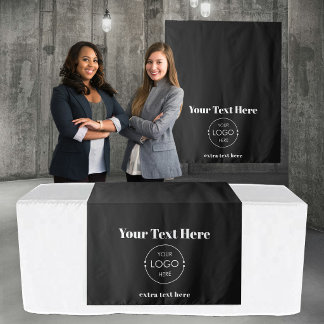 Tapete De Parede Toalhete de Mesa de Loja Pop Up Banner Logo Negrit