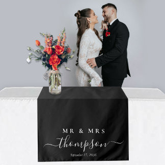Tapete De Parede Toalhete de Mesa Personalizado para Casamento Sr.