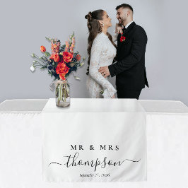Tapete De Parede Toalhete de Mesa Personalizado para Casamento Sr. 