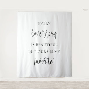 Tapete De Parede “Toda História de Amor é Bonita” Casamento Elegant