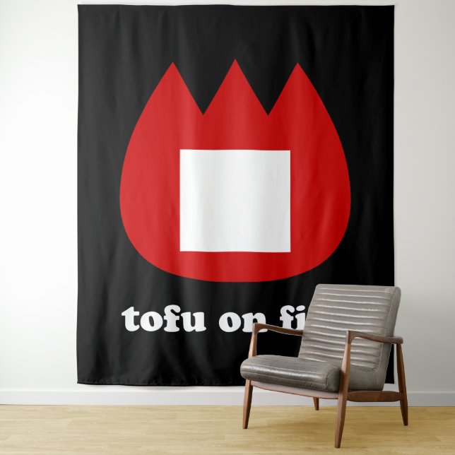 Tapete De Parede 📛 tofu em chamas (In Situ)