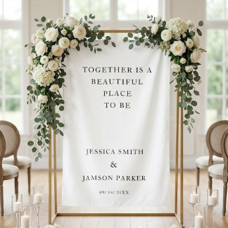 Tapete De Parede Together beautiful place to b Wedding Welcome Sign
