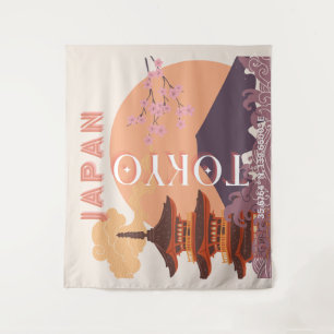 Tapete De Parede Tóquio Japão Viagem Art, Viagens vintage Art