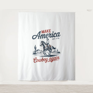 Tapete De Parede Torne o Cowboy Americano novamente cavalo