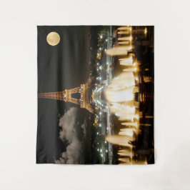 Tapete De Parede Torre Eiffel à Noite.