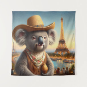 Tapete De Parede Torre Koala Eiffel