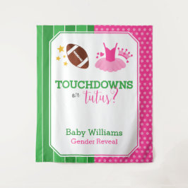 Tapete De Parede Touchdowns ou tutus Gender Revement Party