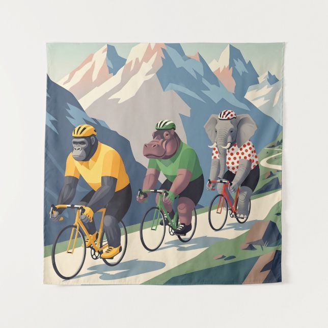 Tapete De Parede Tour de France WPA styled canvas print (Frente)