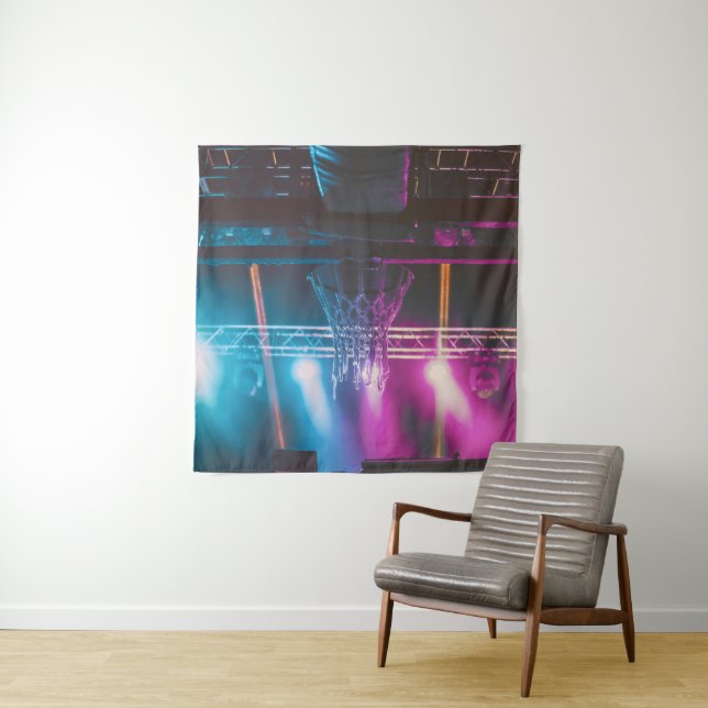 Tapete De Parede Trabalho de arte de basquete legal (In Situ)