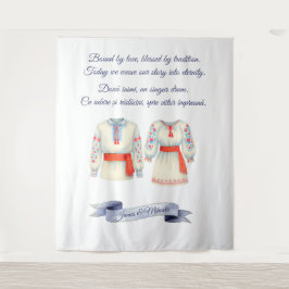 Tapete De Parede Trajes Folclóricos Tradicionais de Casamento Rural