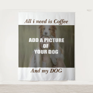 Tapete De Parede Travesseiro de Café e meu Cachorro