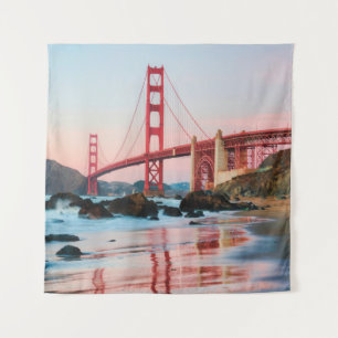 Tapete De Parede Travesseiro decorativo da ponte ouro