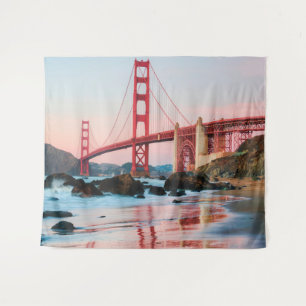 Tapete De Parede Travesseiro decorativo da ponte ouro