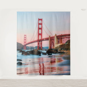 Tapete De Parede Travesseiro decorativo da ponte ouro