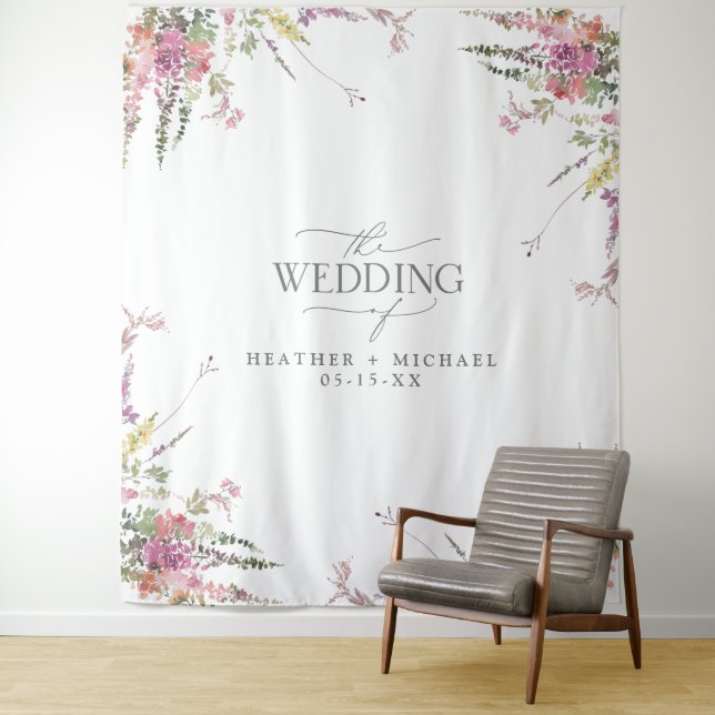 Tapete De Parede Trendy Elegant Wildflower Wedding (In Situ)