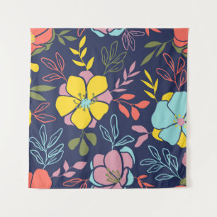 Tapete De Parede Trendy floresce um padrão perfeito. Flo da pequena