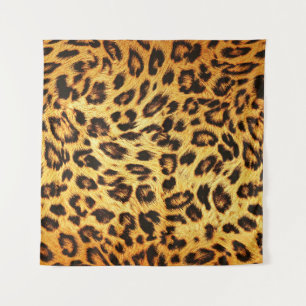 Tapete De Parede Trendy Leopard: Padrão de Design da pele.