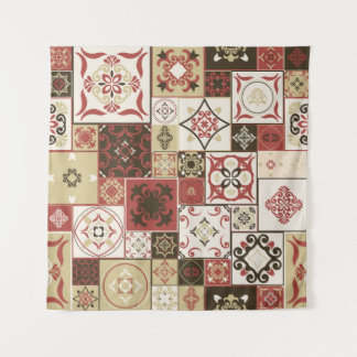 Tapete De Parede Trendy Marsala - Padrão do Azulejo marroquino