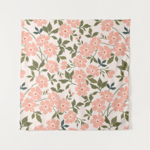 Tapete De Parede Trendy, padrão floral de vintage. Sem fim