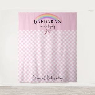 Tapete De Parede Trendy Retro Xadrez Gingham Checkerboard Girly Pin