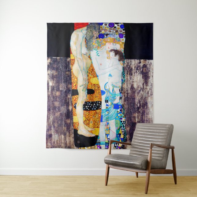 Tapete De Parede Três Idades da Vida, Gustav Klimt (In Situ)