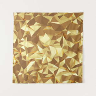 Tapete De Parede Triângulo Dourado: Textura de fundo Abstrato.