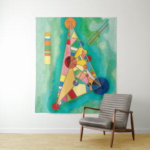 Tapete De Parede Triângulos Coloridos de Wassily Kandinsky